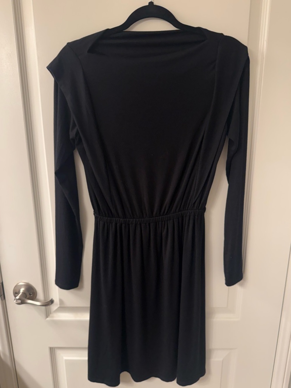 Rachel Pally Black Long-Sleeve Elastic-Waist Dress